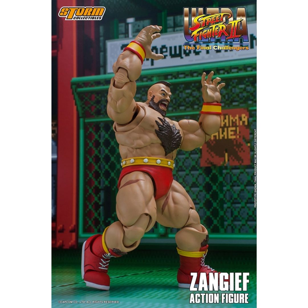 Ultimate Street Fighter II: The Final Challenger Zangief 1:12 Scale Action Figure -Storm Collectibles - India - www.superherotoystore.com