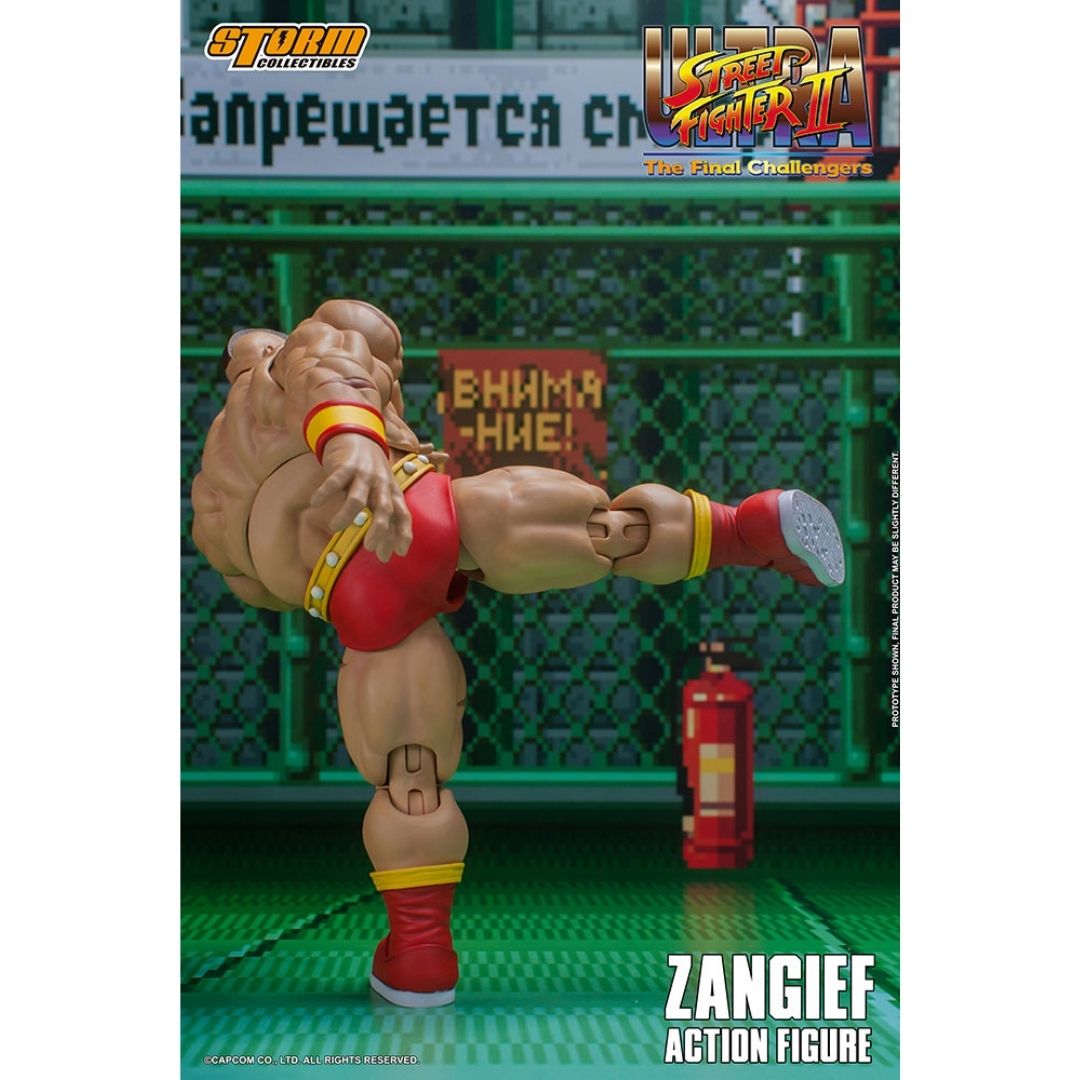 Ultimate Street Fighter II: The Final Challenger Zangief 1:12 Scale Action Figure -Storm Collectibles - India - www.superherotoystore.com