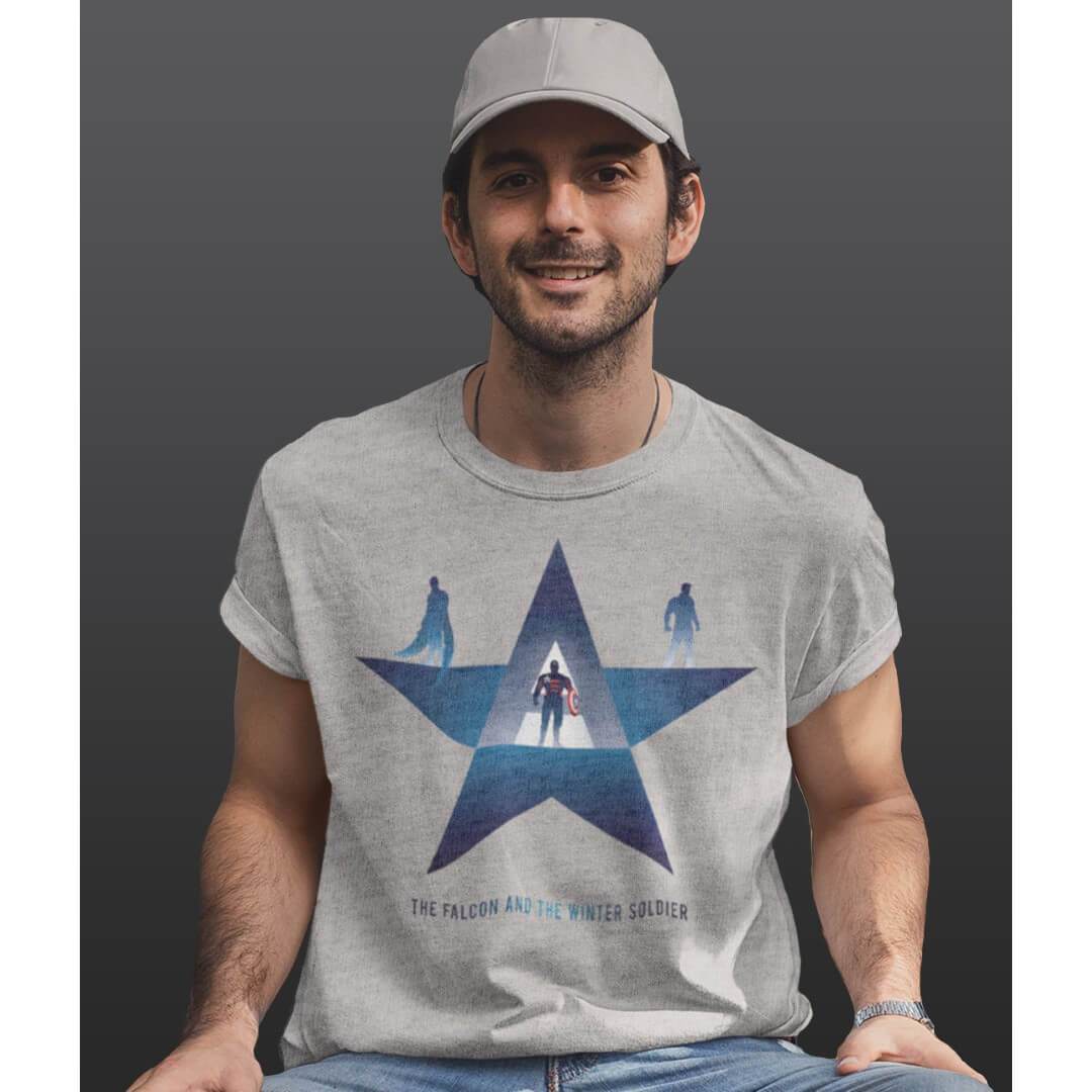 Marvel Comics The American Trio T-Shirt -Celfie Design - India - www.superherotoystore.com
