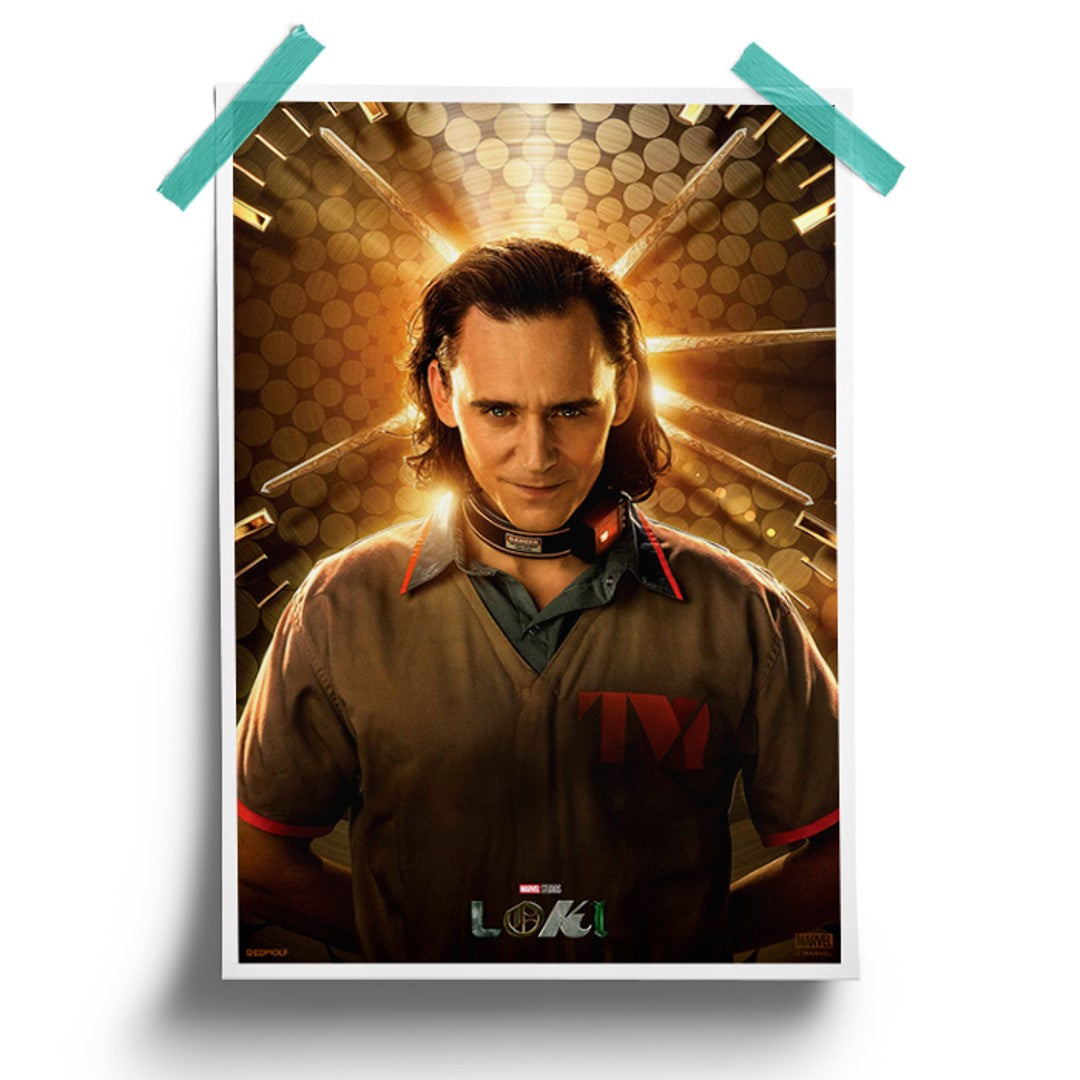 LOKI POSE - MARVEL OFFICIAL POSTER -Redwolf - India - www.superherotoystore.com