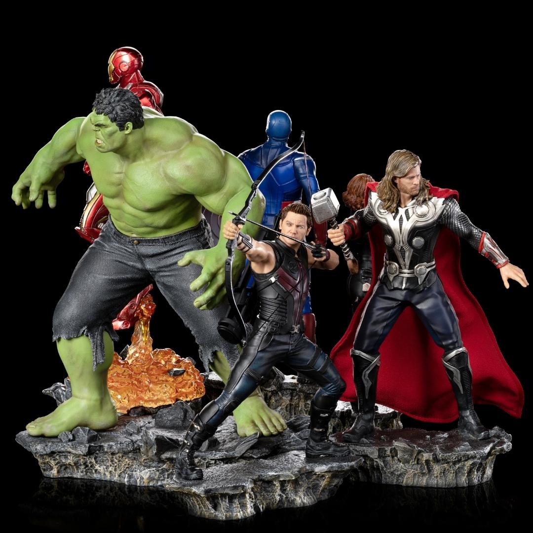 Avengers Battle Of NY - Infinity Saga Hawkeye Statue by Iron Studios -Iron Studios - India - www.superherotoystore.com