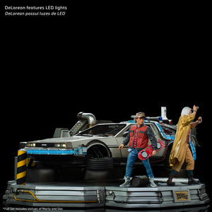 Back to the Future Part II - Marty McFly, Doc Brown & DeLorean 1/10th Scale Figure Set by Iron Studios -Iron Studios - India - www.superherotoystore.com