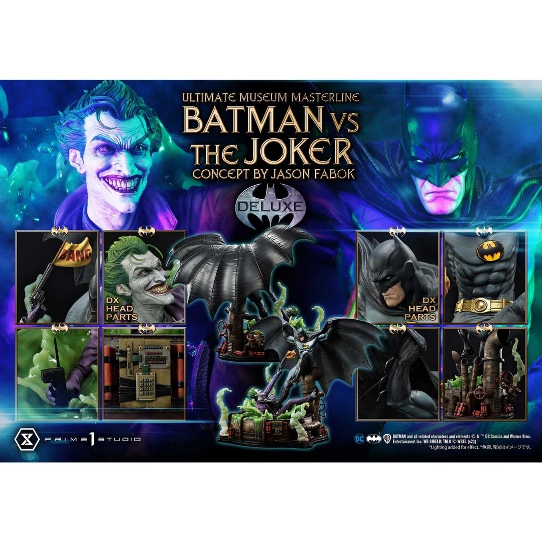 DC Comics Batman Vs The Joker (Jason Fabok) Deluxe Version Figure by Prime1 Studios -Prime 1 Studio - India - www.superherotoystore.com