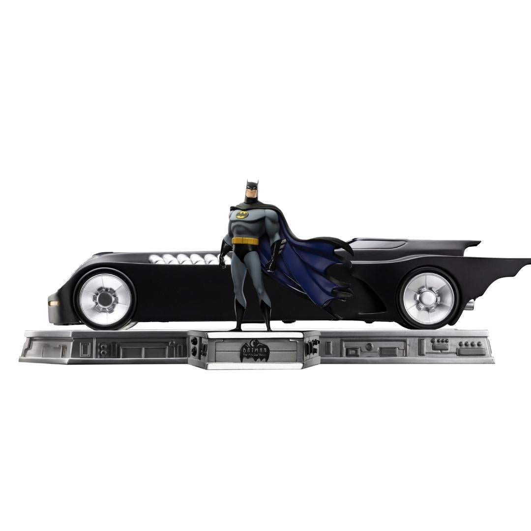 Batman & Batmobile Animated Series 1/10 Deluxe Art Scale by Iron Studios -Iron Studios - India - www.superherotoystore.com