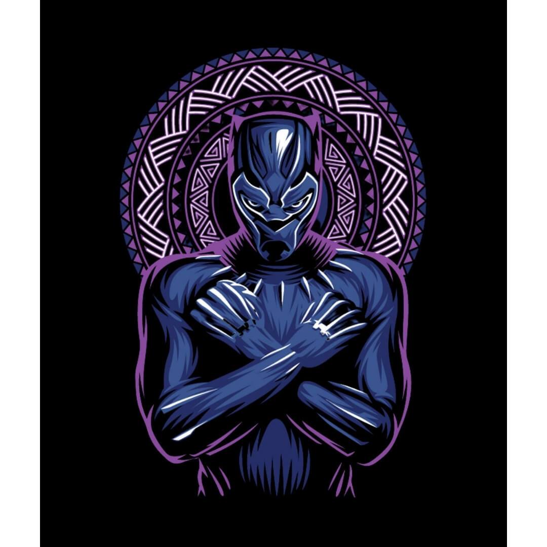 Black Panther King of Wakanda T-Shirt -Celfie Design - India - www.superherotoystore.com