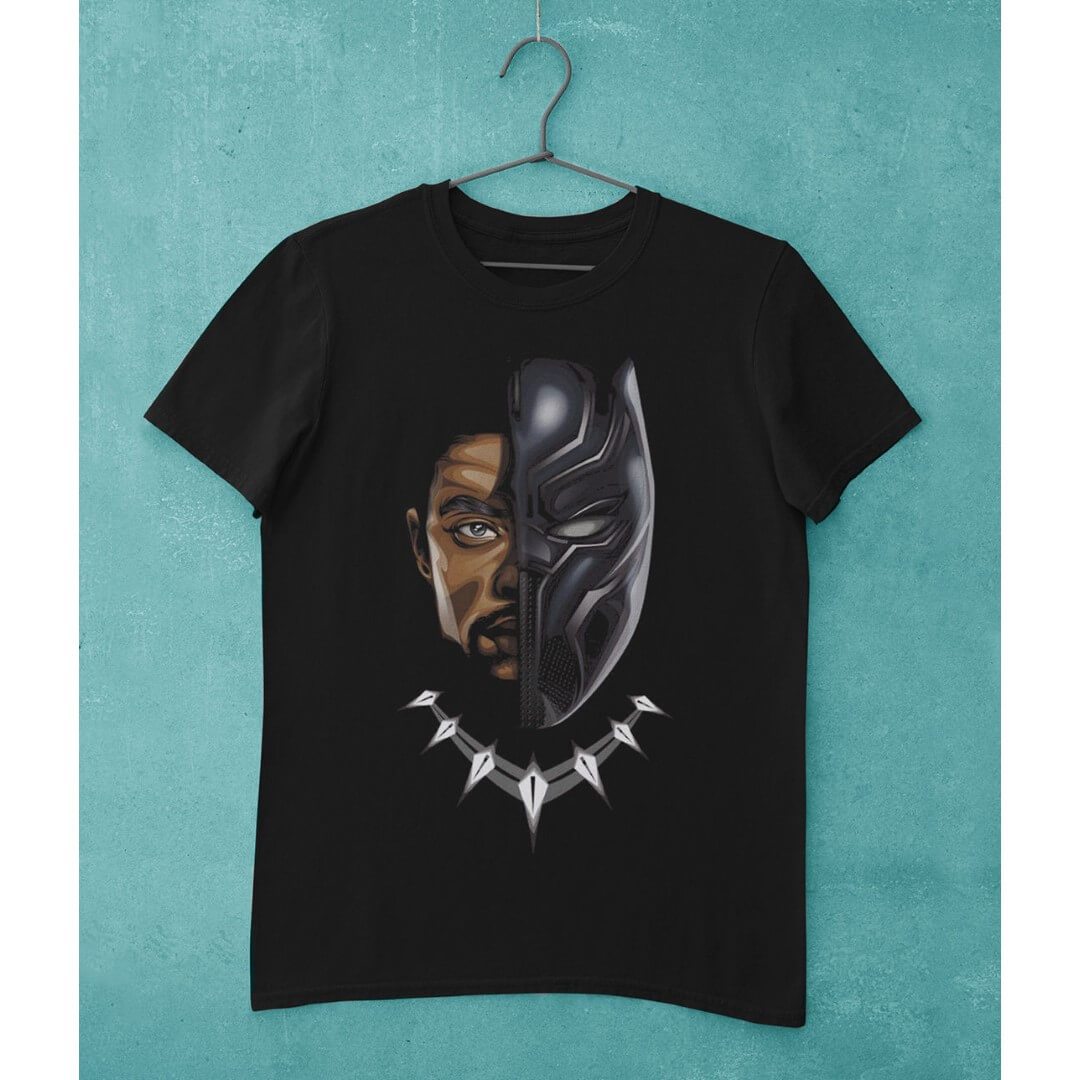 Black Panther Tchalla Panther T-Shirt -Celfie Design - India - www.superherotoystore.com