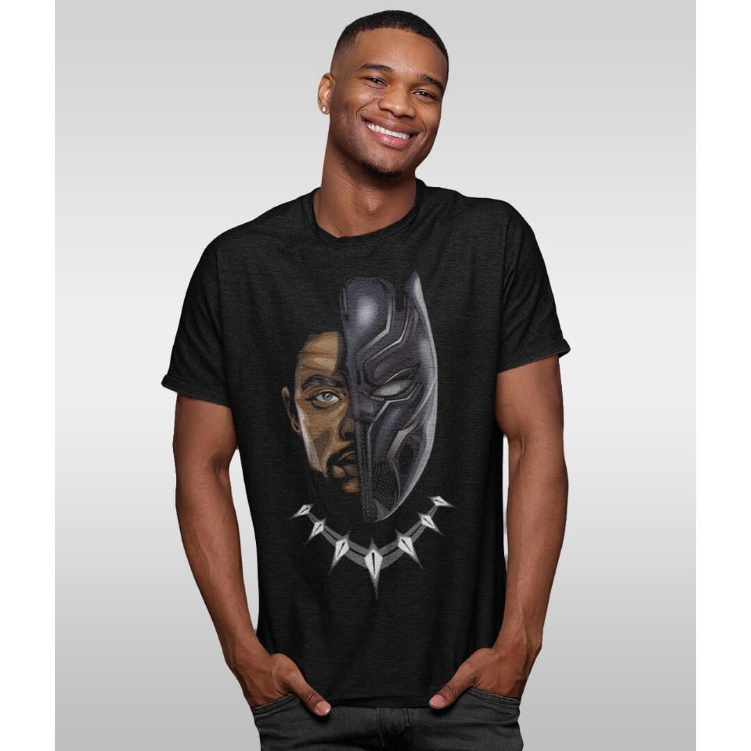 Black Panther Tchalla Panther T-Shirt -Celfie Design - India - www.superherotoystore.com