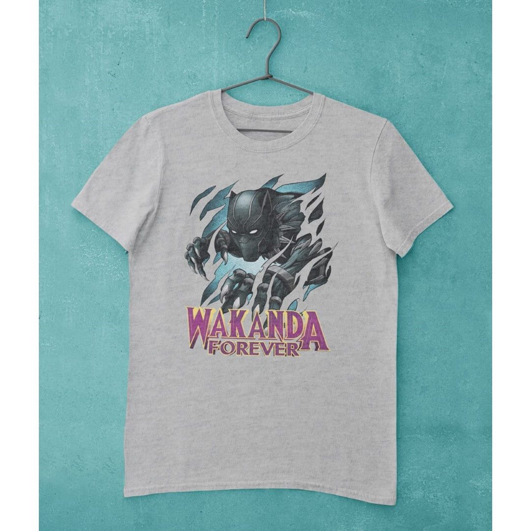 Black Panther Ripped Black Panther T-Shirt -Celfie Design - India - www.superherotoystore.com