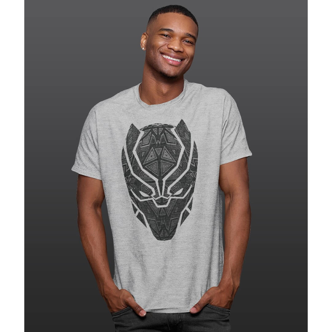 Black Panther Black Panther Stare T-Shirt -Celfie Design - India - www.superherotoystore.com