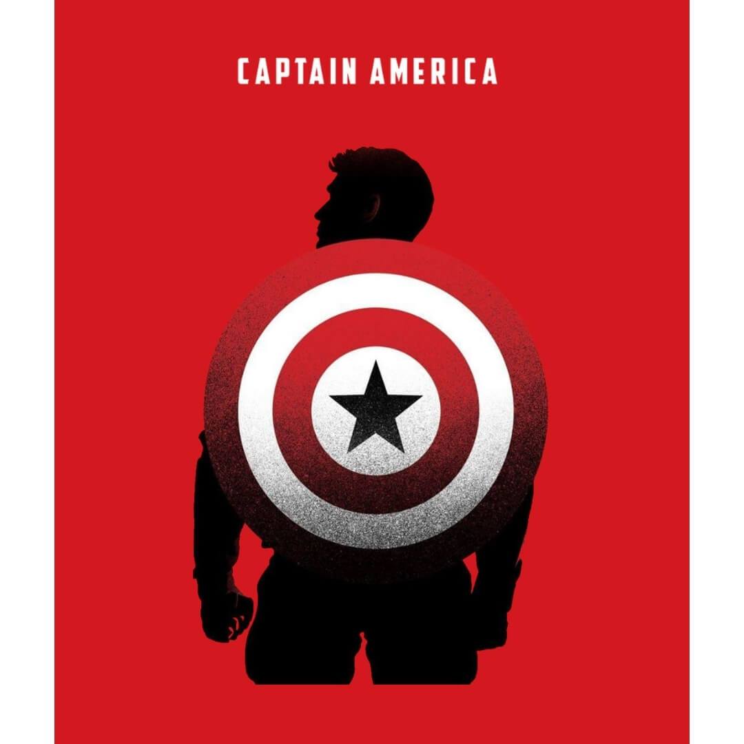 Marvel Comics Classic Captains Shield T-Shirt -Celfie Design - India - www.superherotoystore.com