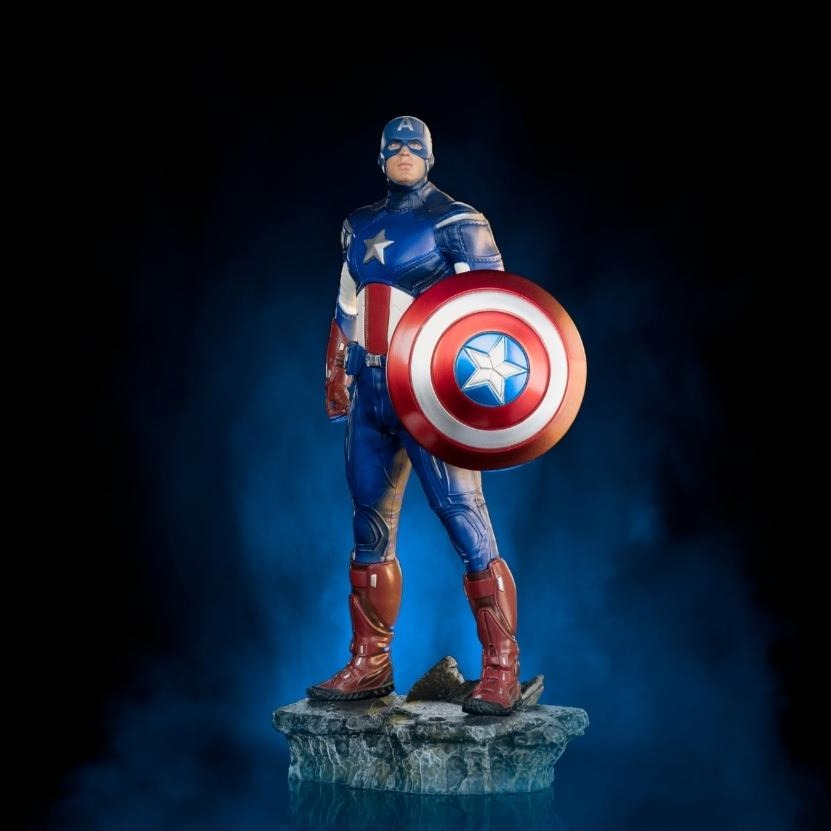 Avengers Battle Of NY - Infinity Saga Captain AmericaStatue by Iron Studios -Iron Studios - India - www.superherotoystore.com