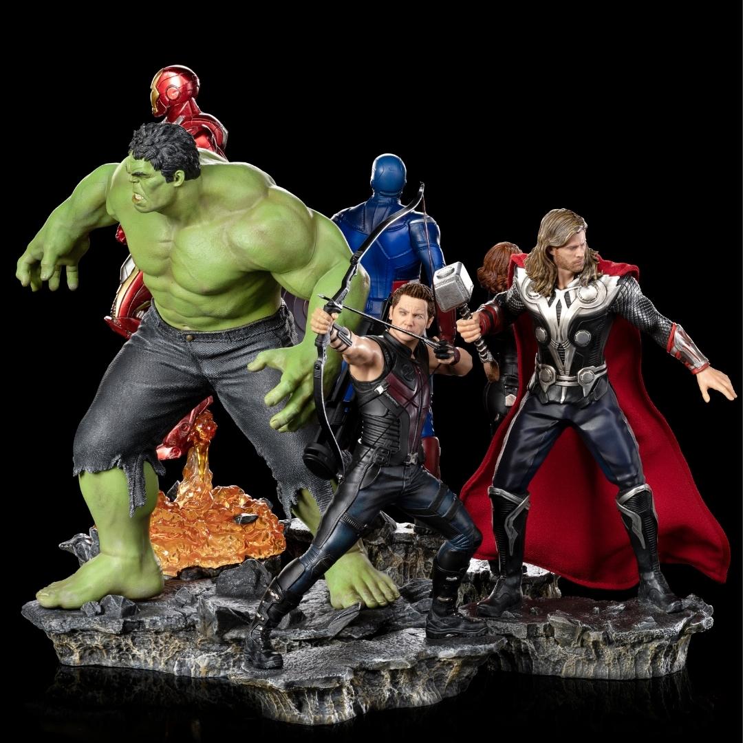 Avengers Battle Of NY - Infinity Saga Captain AmericaStatue by Iron Studios -Iron Studios - India - www.superherotoystore.com