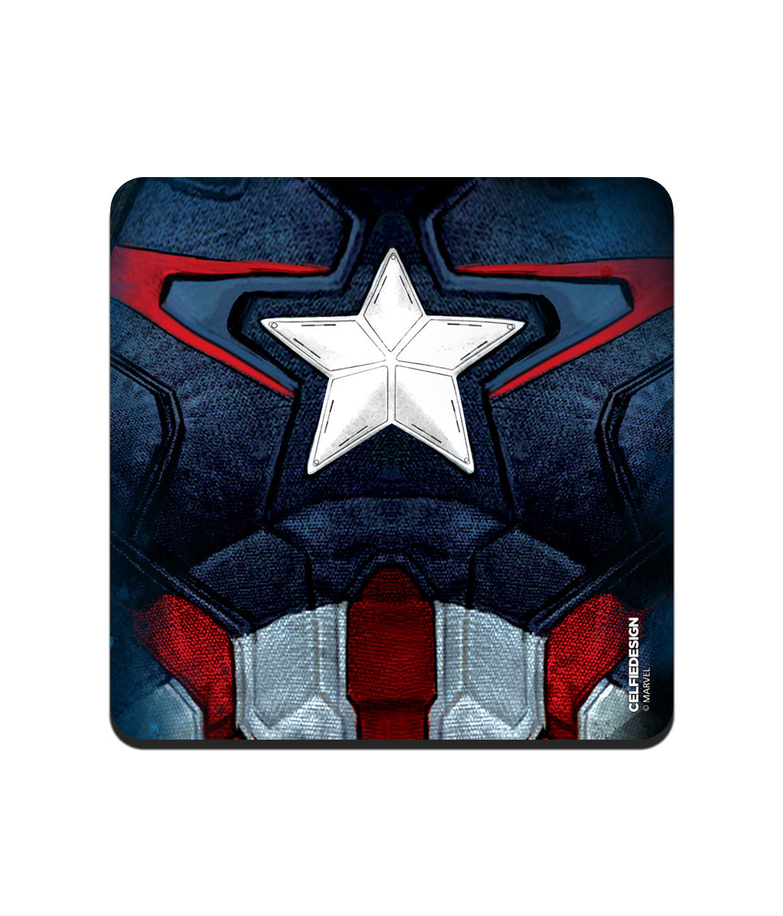 Cap Am Suit - 10 X 10 (cm) Coasters -Celfie Design - India - www.superherotoystore.com