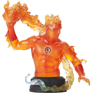 Marvel Comic Human Torch 1:6 Scale Resin Mini-Bust by Diamond Select Toys -Diamond Gallery - India - www.superherotoystore.com