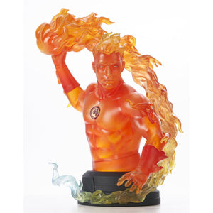 Marvel Comic Human Torch 1:6 Scale Resin Mini-Bust by Diamond Select Toys -Diamond Gallery - India - www.superherotoystore.com
