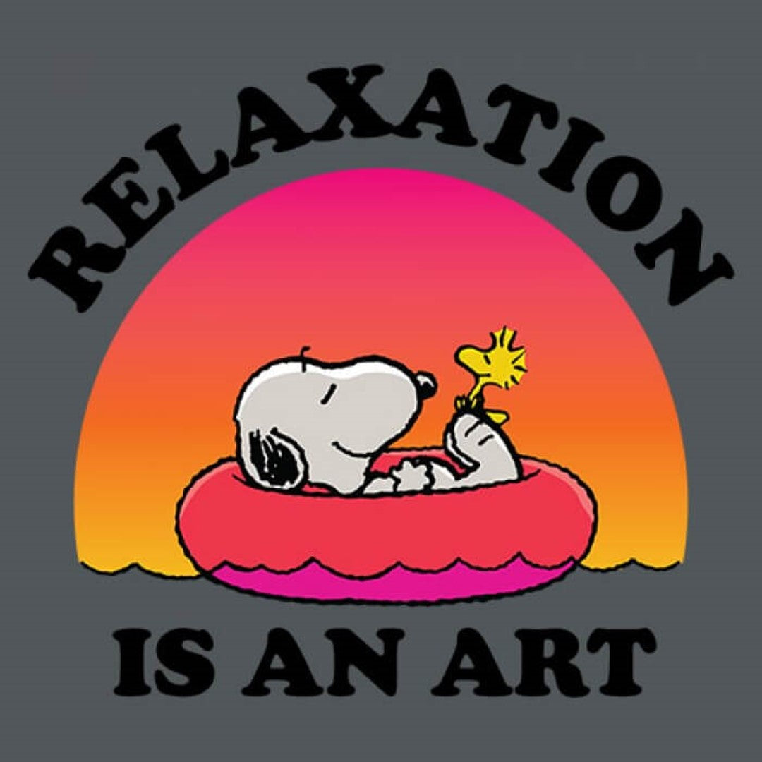 RELAXATION IS AN ART - PEANUTS OFFICIAL TANK TOP -Redwolf - India - www.superherotoystore.com