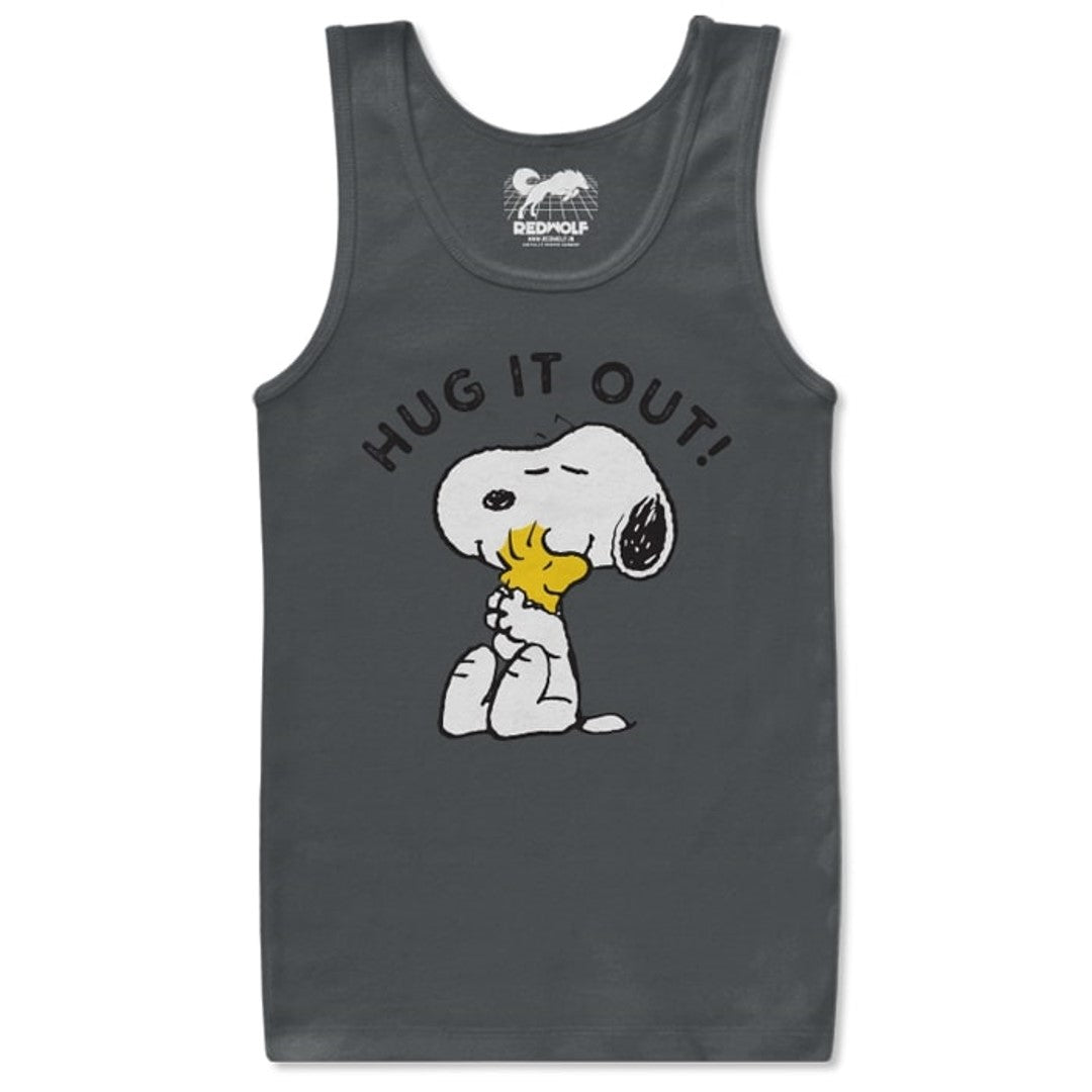 HUG IT OUT - PEANUTS OFFICIAL TANK TOP -Redwolf - India - www.superherotoystore.com