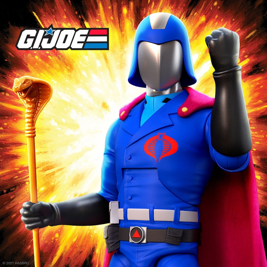 GI Joe Ultimates Real American Hero Cobra Commander Figure by Super7 -Super7 - India - www.superherotoystore.com