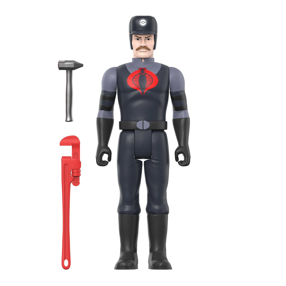 G.I. Joe Cobra Snakeling Factory Worker Mustache (Pink) 3 3/4-Inch ReAction Figure by Super7 -Super7 - India - www.superherotoystore.com