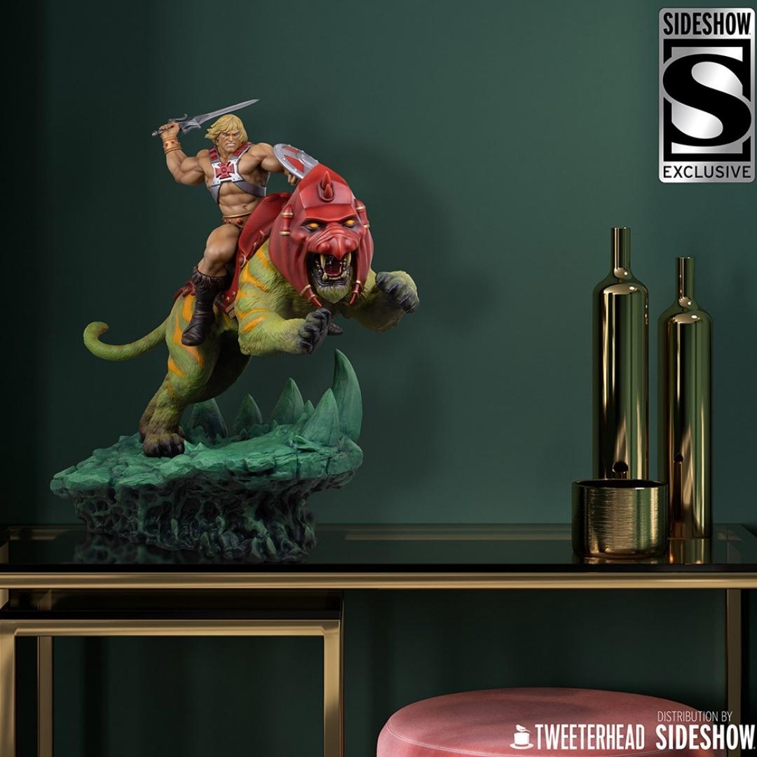 He-Man and Battle Cat Classic Deluxe Maquette by Tweeterhead -Tweeterhead - India - www.superherotoystore.com