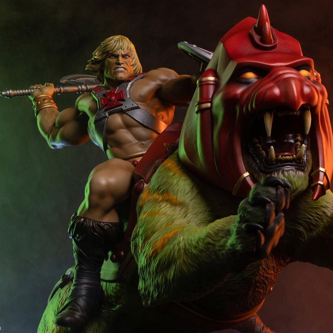 He-Man and Battle Cat Classic Deluxe Maquette by Tweeterhead -Tweeterhead - India - www.superherotoystore.com