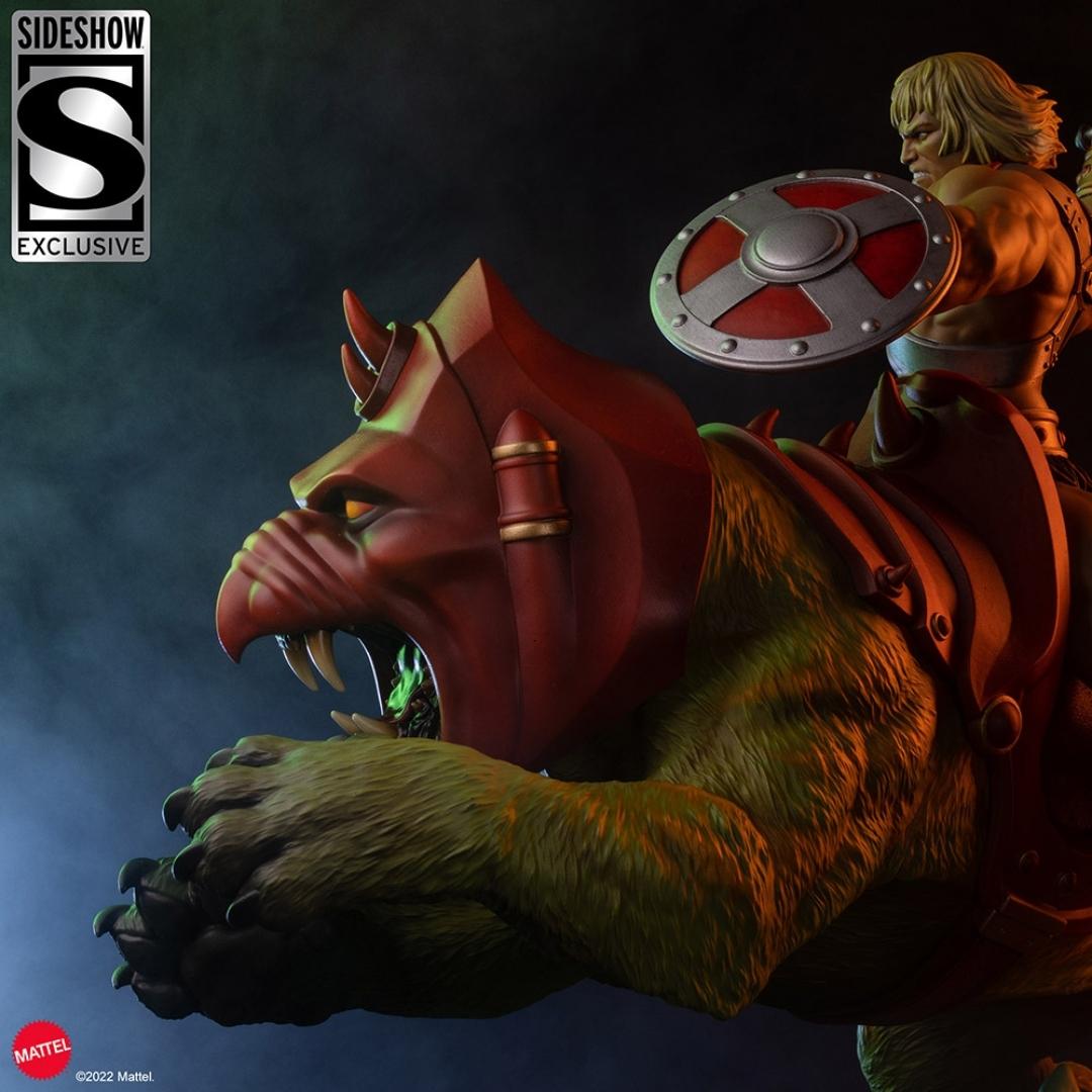 He-Man and Battle Cat Classic Deluxe Maquette by Tweeterhead -Tweeterhead - India - www.superherotoystore.com