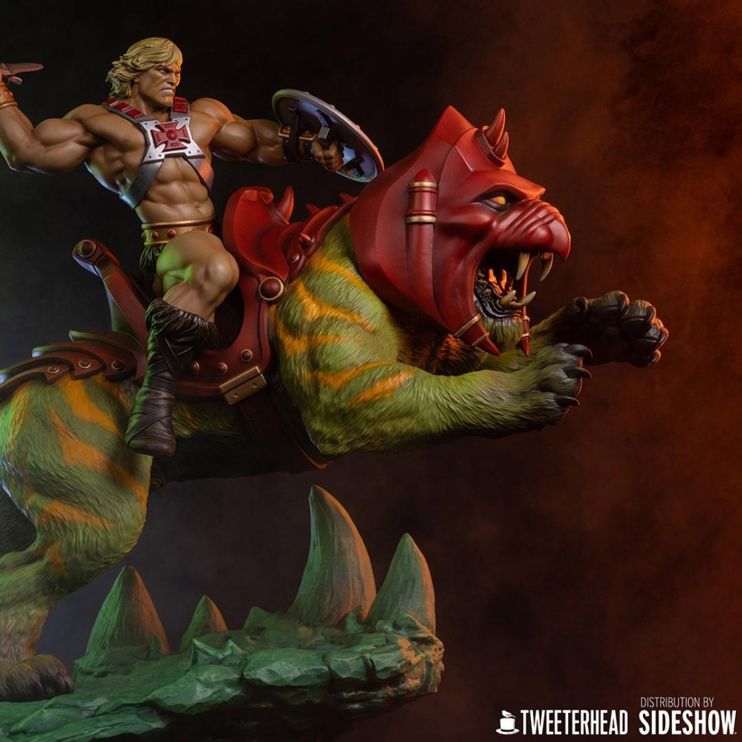 He-Man and Battle Cat Classic Deluxe Maquette by Tweeterhead -Tweeterhead - India - www.superherotoystore.com