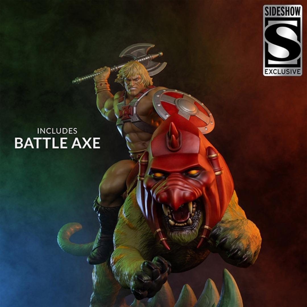 He-Man and Battle Cat Classic Deluxe Maquette by Tweeterhead -Tweeterhead - India - www.superherotoystore.com