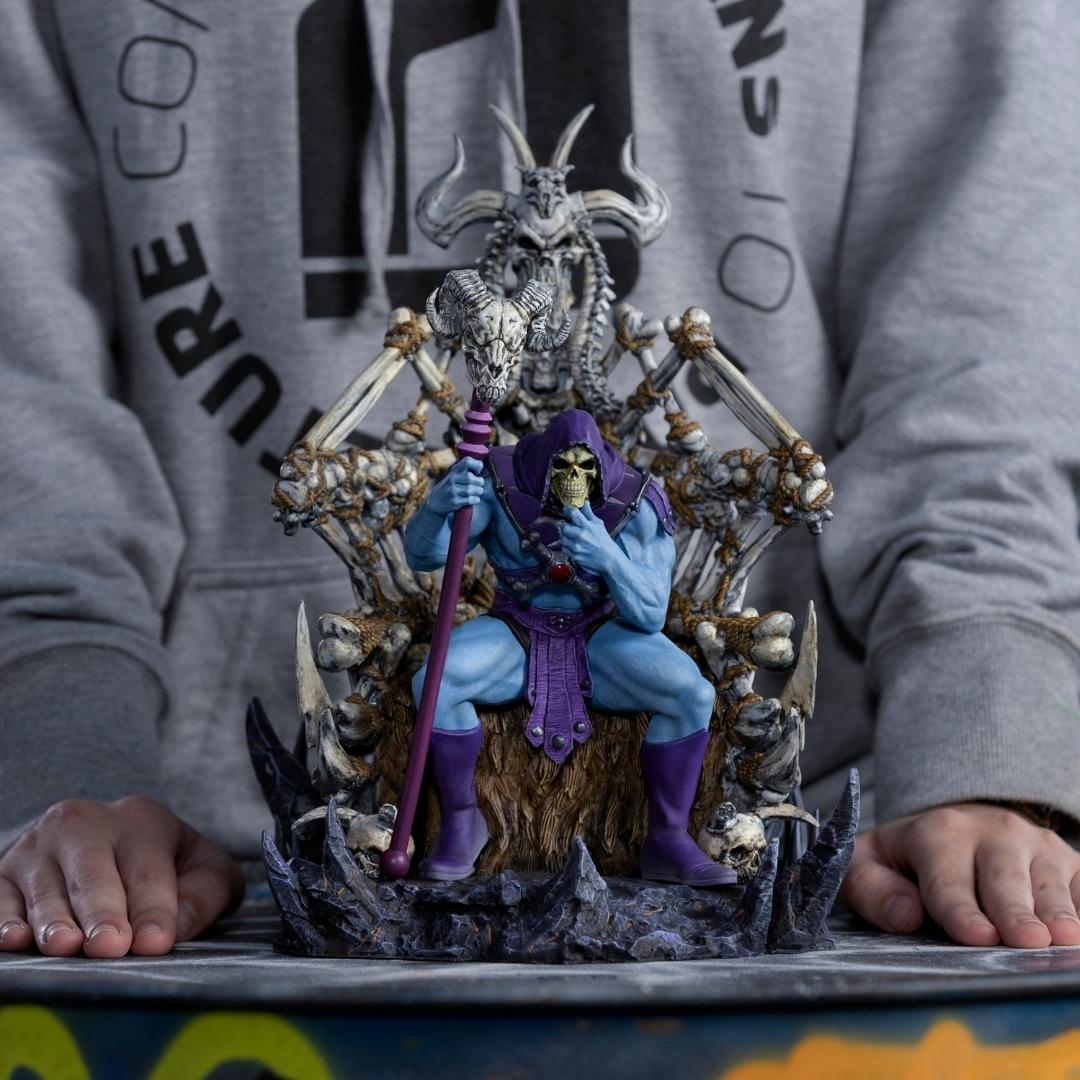 Skeletor on throne Deluxe 1/10 Art Scale by Iron Studios -Iron Studios - India - www.superherotoystore.com