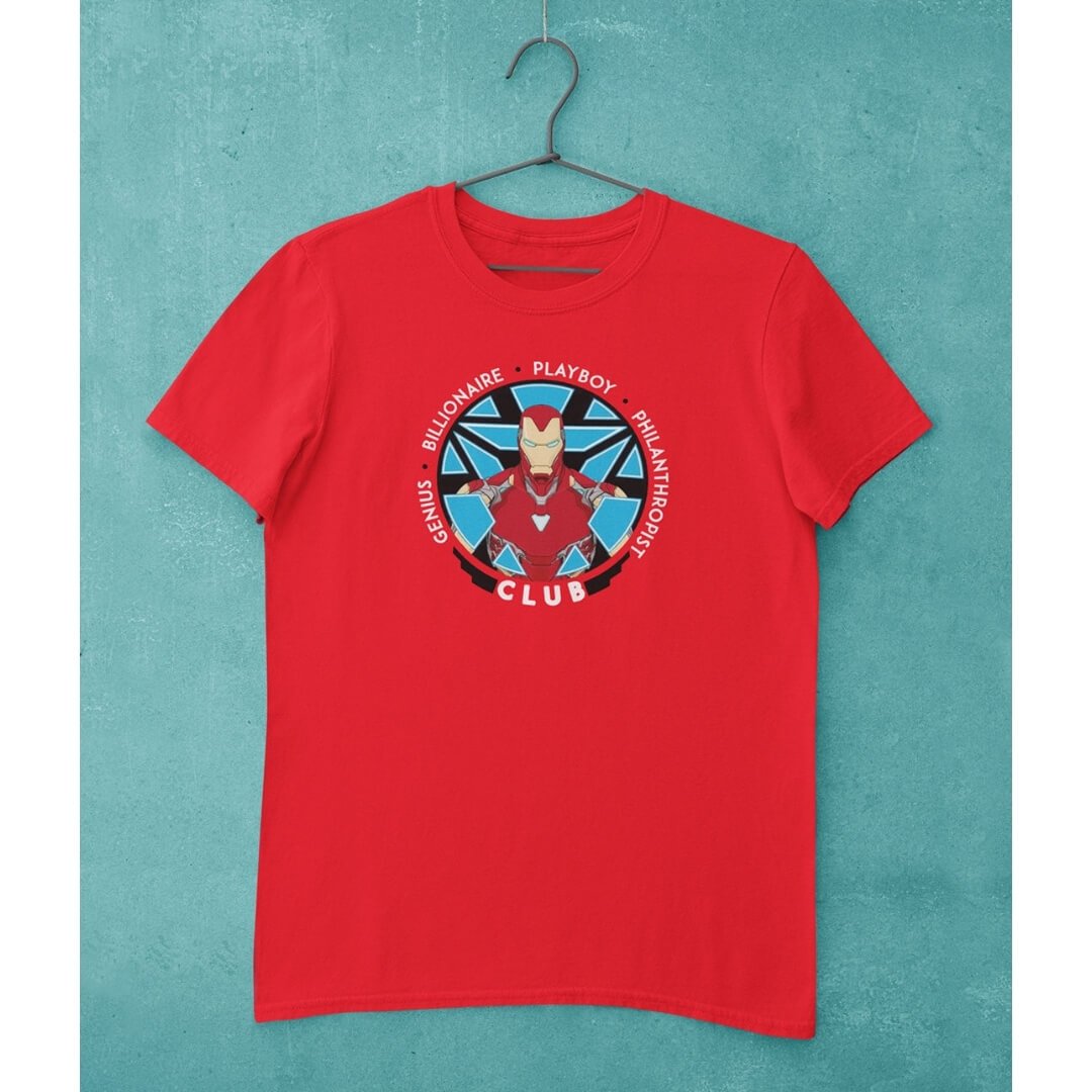 Iron Man Genius, Playboy T-Shirt -Celfie Design - India - www.superherotoystore.com