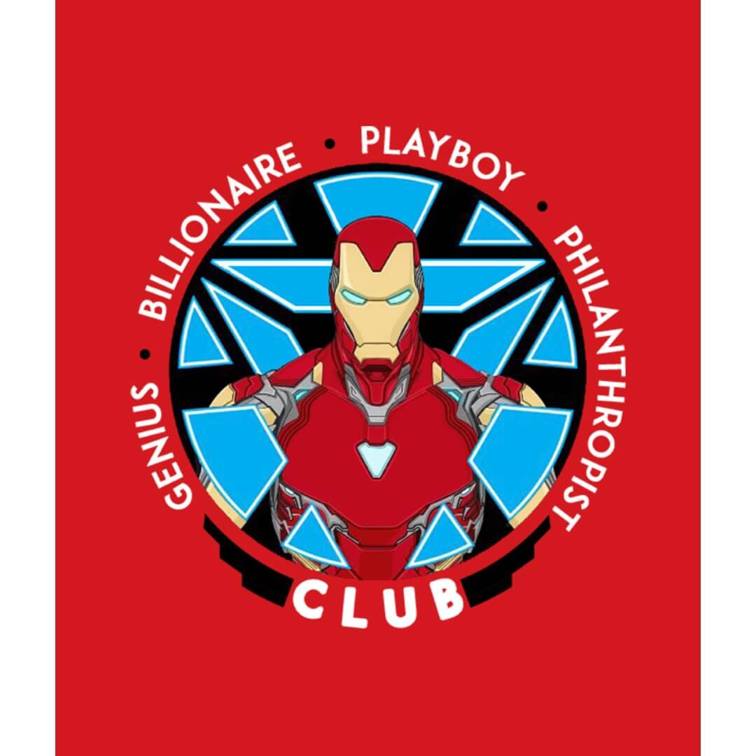 Iron Man Genius, Playboy T-Shirt -Celfie Design - India - www.superherotoystore.com