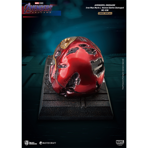 Avengers Endgame Iron Man Mark 50 Battle Damaged Helmet Master Craft Figure by Beast Kingdom -Beast Kingdom - India - www.superherotoystore.com