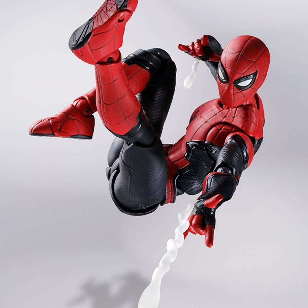 Spider-Man: No Way Home Spider-Man Upgraded Suit S.H.Figuarts Action Figure by Bandai -SH Figuarts - India - www.superherotoystore.com