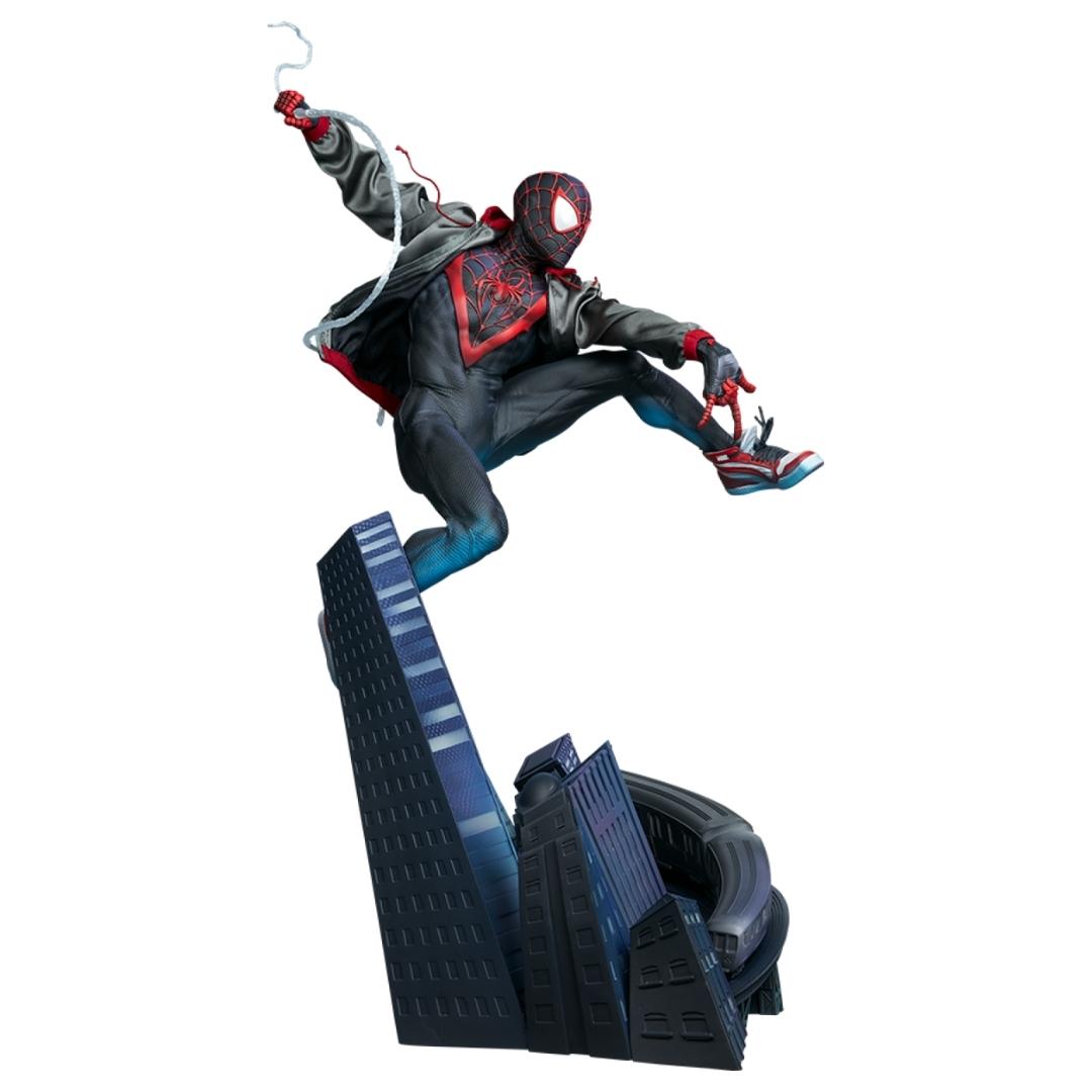 Spiderman Miles Morales Premium Format Figure by Sideshow Collectibles -Sideshow Collectibles - India - www.superherotoystore.com