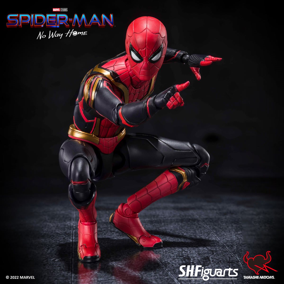 Spider-Man: No Way Home Tom Holland's Integrated Suit Action Figure by S.H.Figuarts -SH Figuarts - India - www.superherotoystore.com