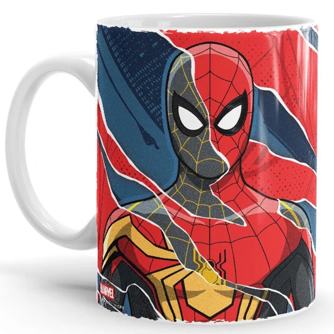 Spider-Man Suits Art - Marvel Official Mug -Redwolf - India - www.superherotoystore.com