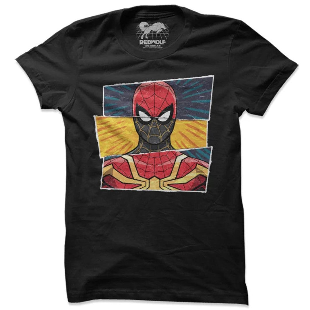 FACES OF SPIDER-MAN - MARVEL OFFICIAL T-SHIRT -Redwolf - India - www.superherotoystore.com