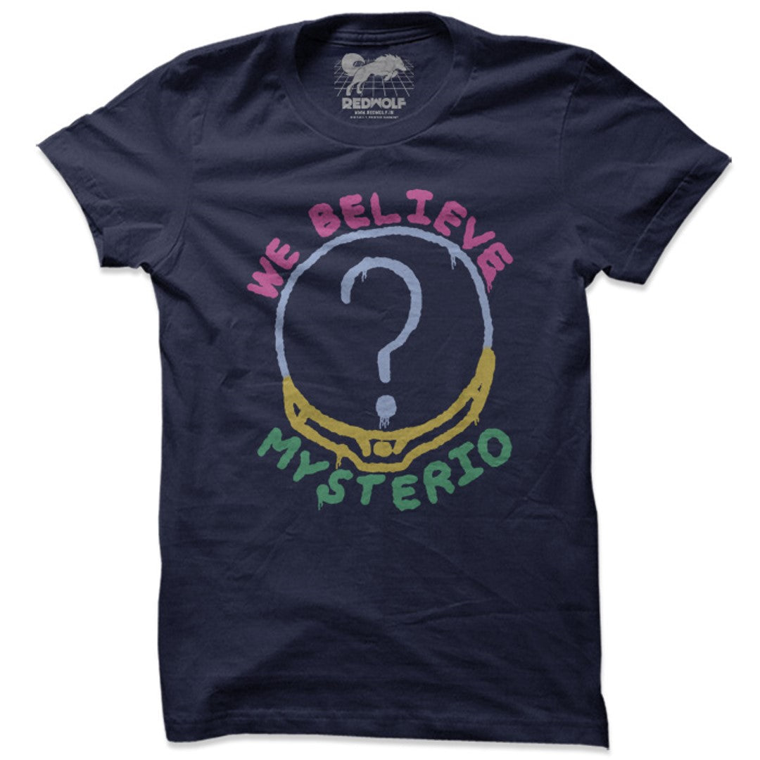 WE BELIEVE MYSTERIO - MARVEL OFFICIAL T-SHIRT -Redwolf - India - www.superherotoystore.com