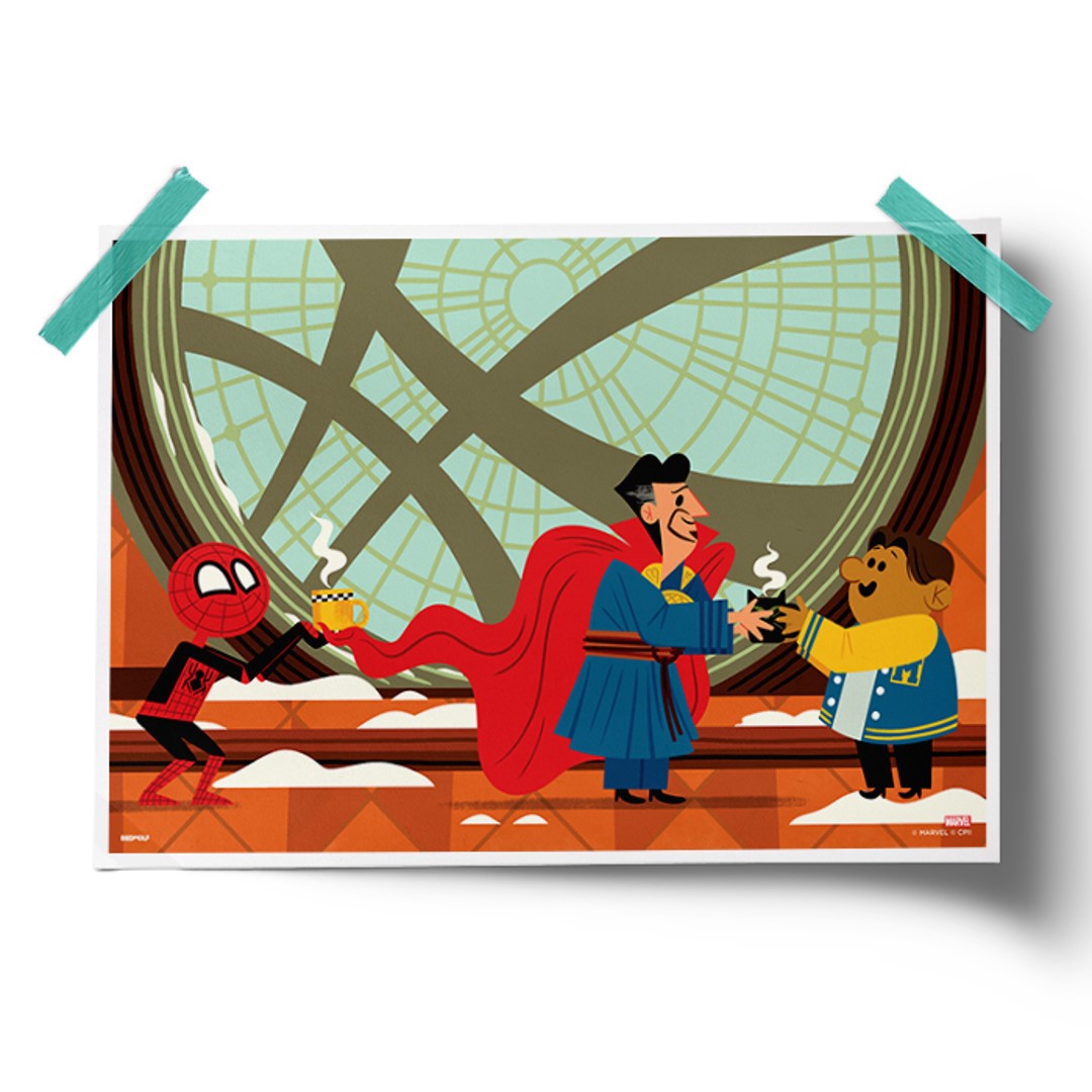 COFFEE TIME - MARVEL OFFICIAL POSTER -Redwolf - India - www.superherotoystore.com
