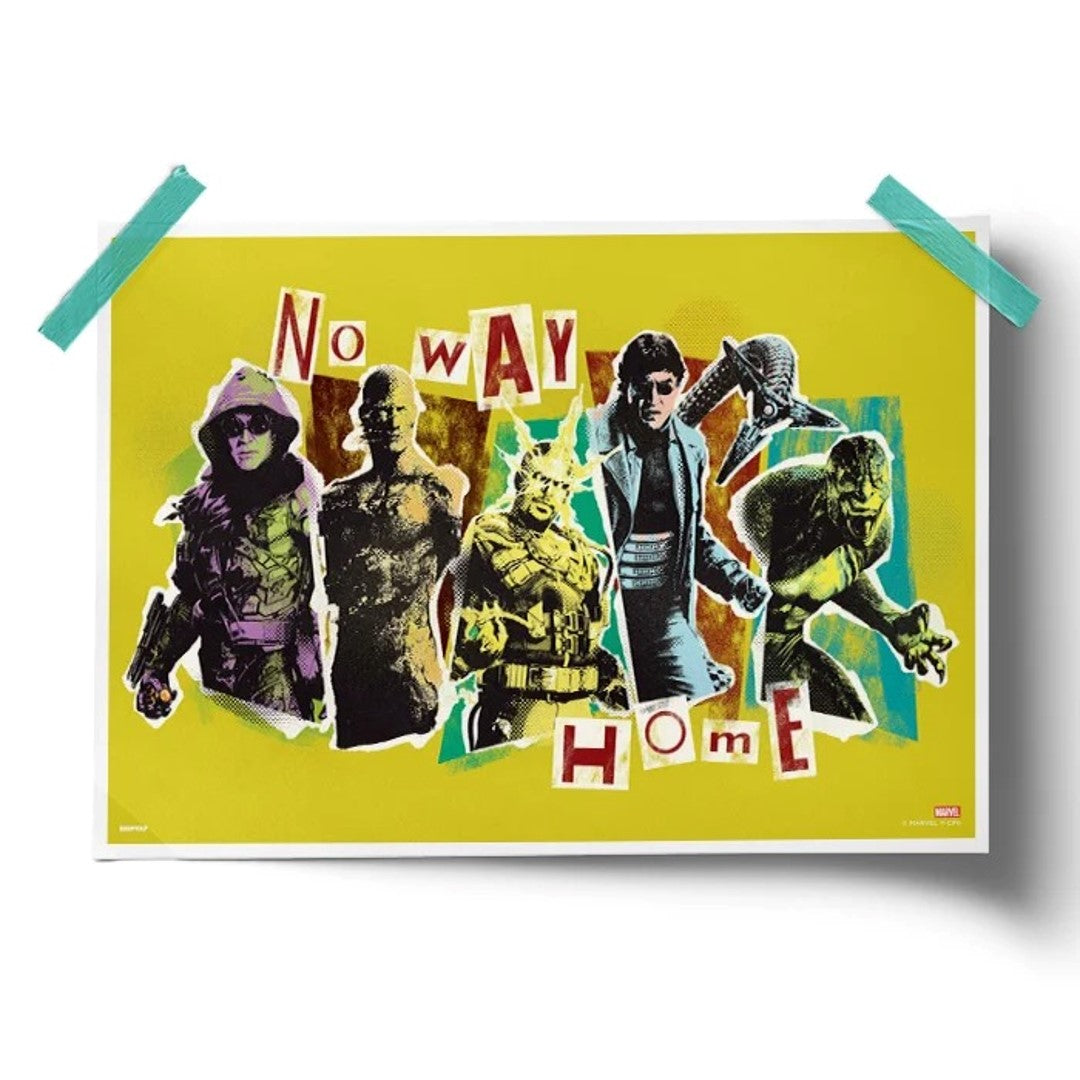 NO WAY HOME VILLAINS - MARVEL OFFICIAL POSTER -Redwolf - India - www.superherotoystore.com