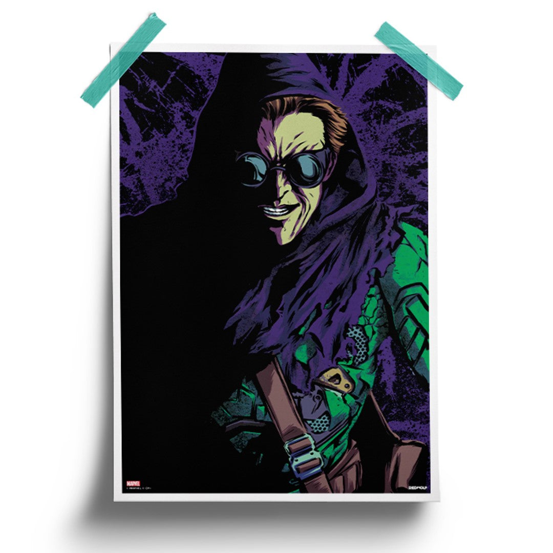 GREEN GOBLIN ART - MARVEL OFFICIAL POSTER -Redwolf - India - www.superherotoystore.com