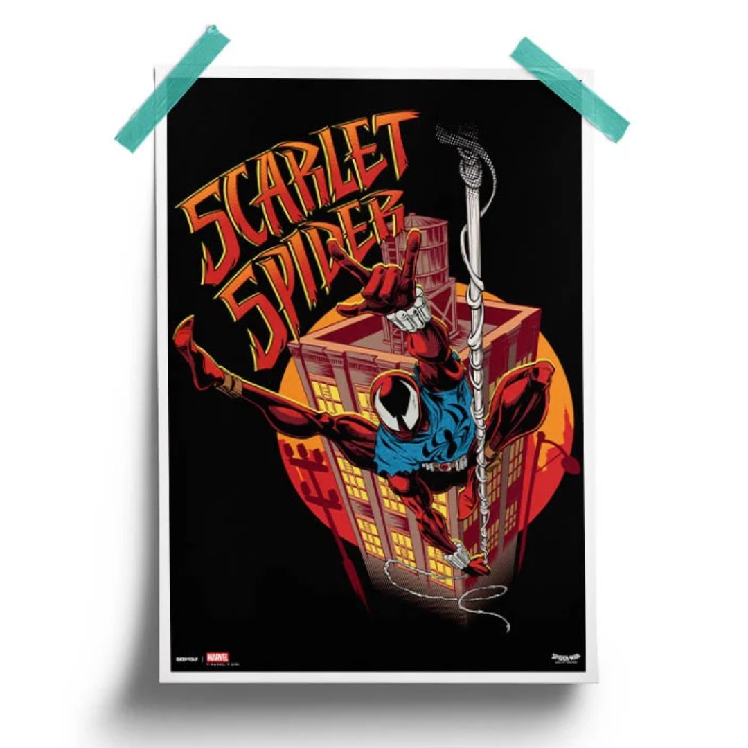 Scarlet Spider Poster -Redwolf - India - www.superherotoystore.com
