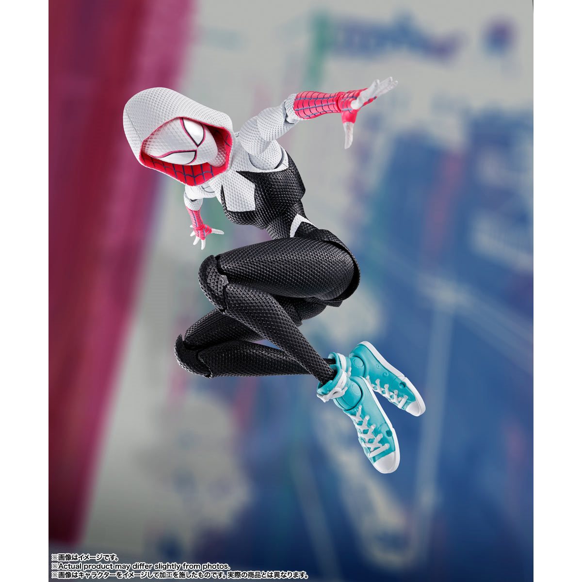 Spider-Man Across the Spiderverse Spider-Gwen Action Figure by S.H.Figuarts -SH Figuarts - India - www.superherotoystore.com