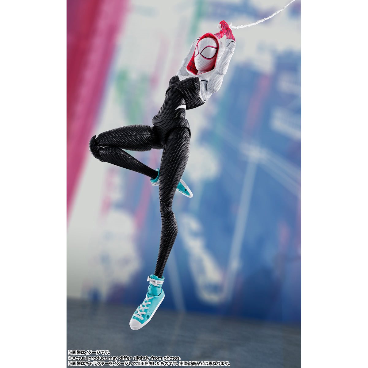 Spider-Man Across the Spiderverse Spider-Gwen Action Figure by S.H.Figuarts -SH Figuarts - India - www.superherotoystore.com