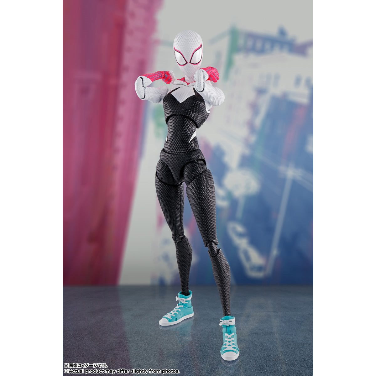 Spider-Man Across the Spiderverse Spider-Gwen Action Figure by Tamashii Nations -Tamashii Nations - India - www.superherotoystore.com