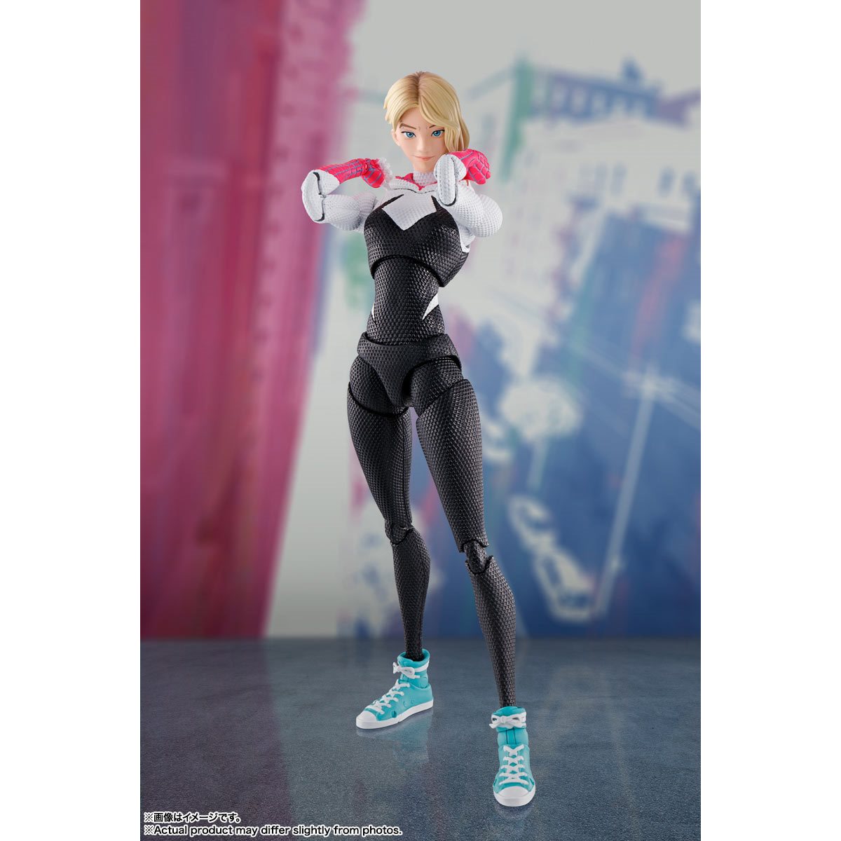Spider-Man Across the Spiderverse Spider-Gwen Action Figure by Tamashii Nations -Tamashii Nations - India - www.superherotoystore.com