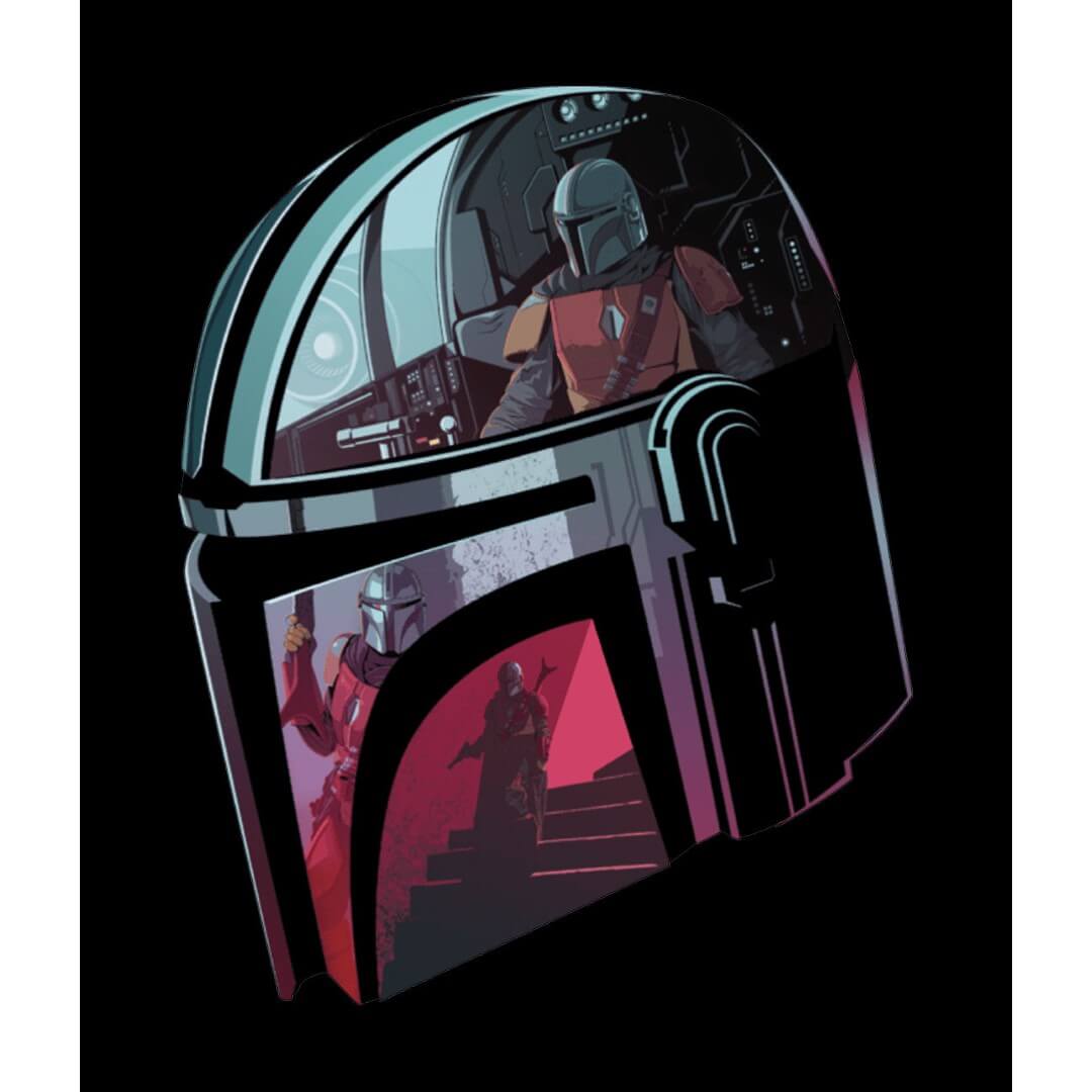 Star Wars The Mandalorian The Bounty Hunter T-Shirt -Celfie Design - India - www.superherotoystore.com