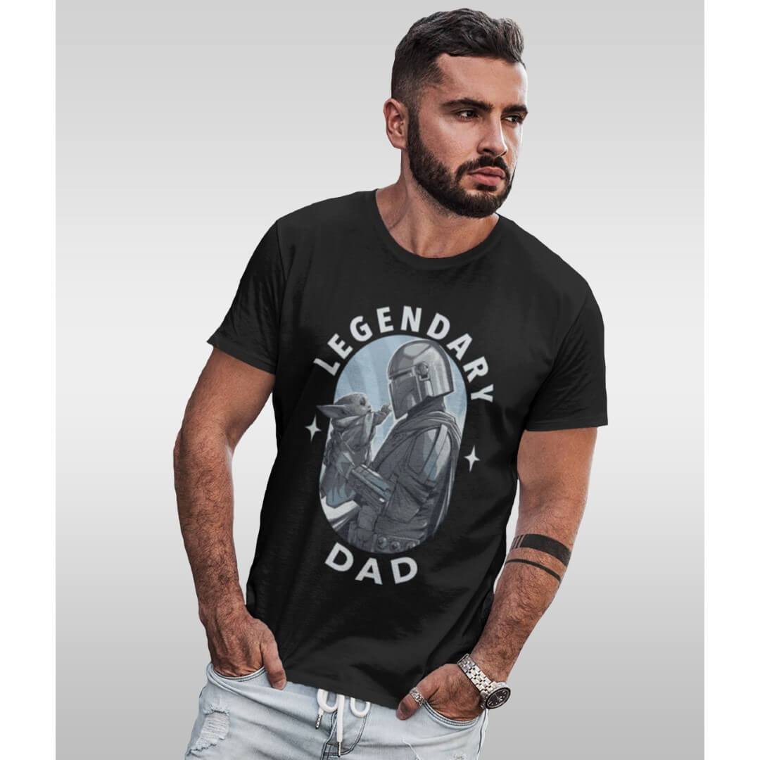 Star Wars The Mandalorian Mandalorian Dad T-Shirt -Celfie Design - India - www.superherotoystore.com