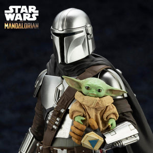 The Mandalorian and Grogu with Beskar Staff ARTFX Statue by kotobukiya -Kotobukiya - India - www.superherotoystore.com