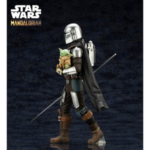 The Mandalorian and Grogu with Beskar Staff ARTFX Statue by kotobukiya -Kotobukiya - India - www.superherotoystore.com